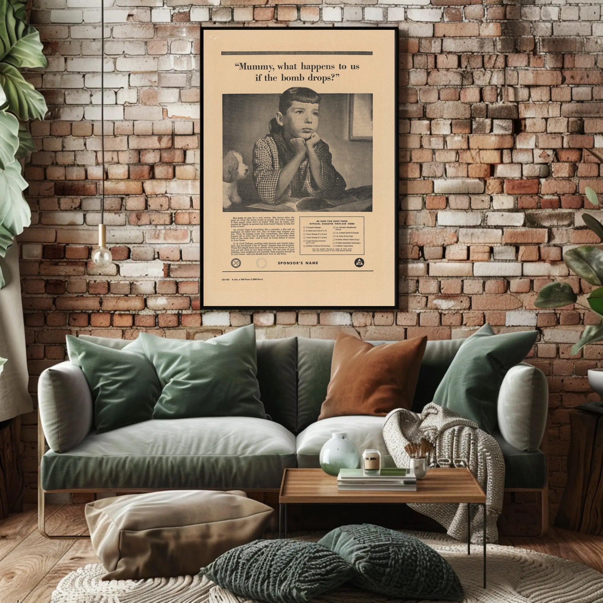 Cold War Era Nuclear Safety Political or Propaganda Poster PosterGoat