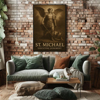 St. Michael Executing Judgment Poster