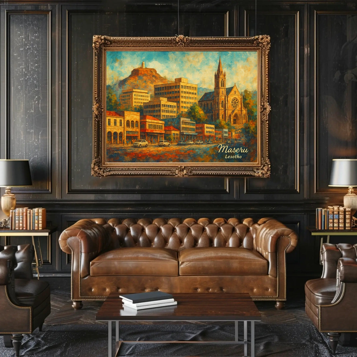 Maseru Lesotho Cityscape Photography Wanderlust Poster