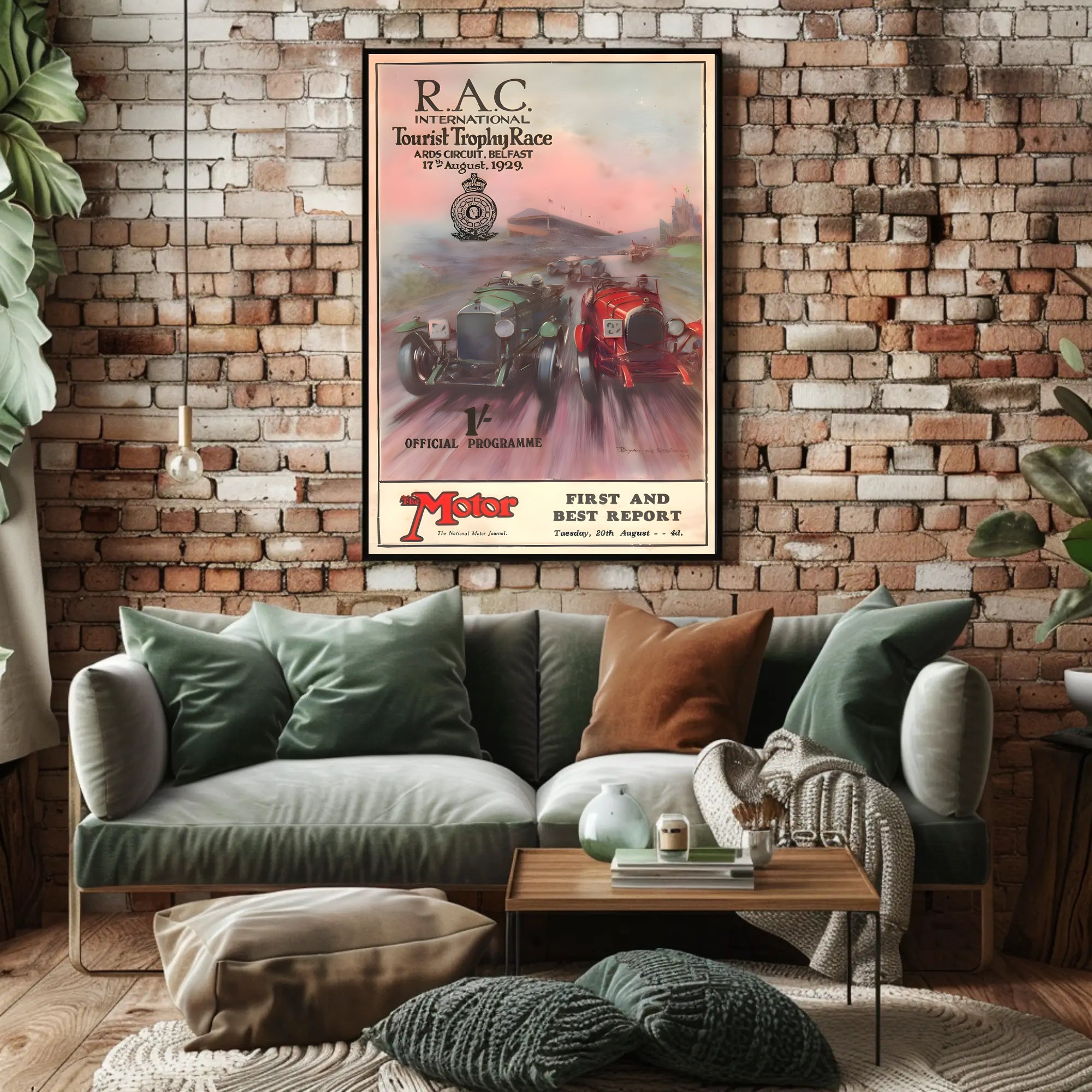 R.A.C. International Tourist Trophy Race 1929 Poster