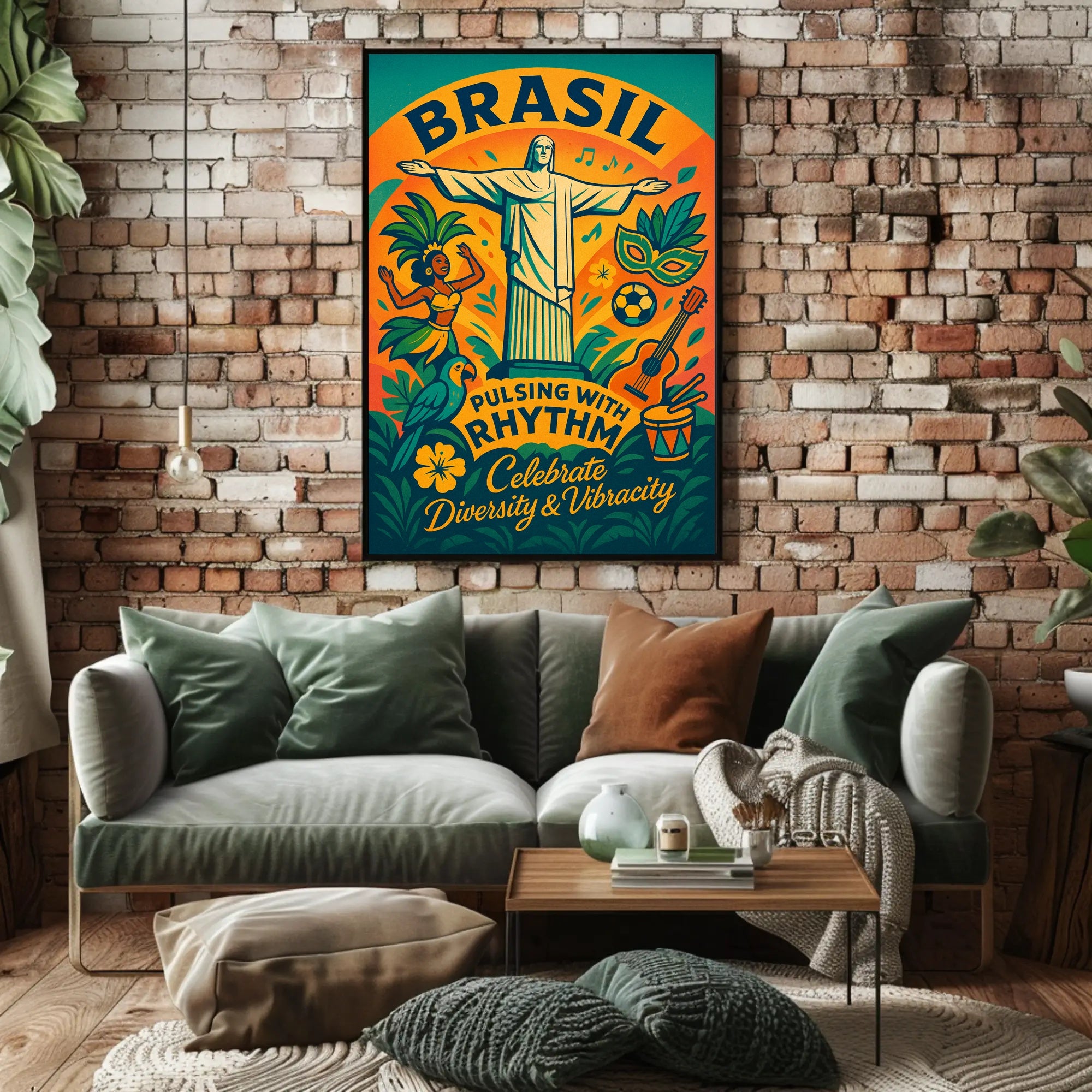 Celebrate Brazil's Vibrant Culture Poster