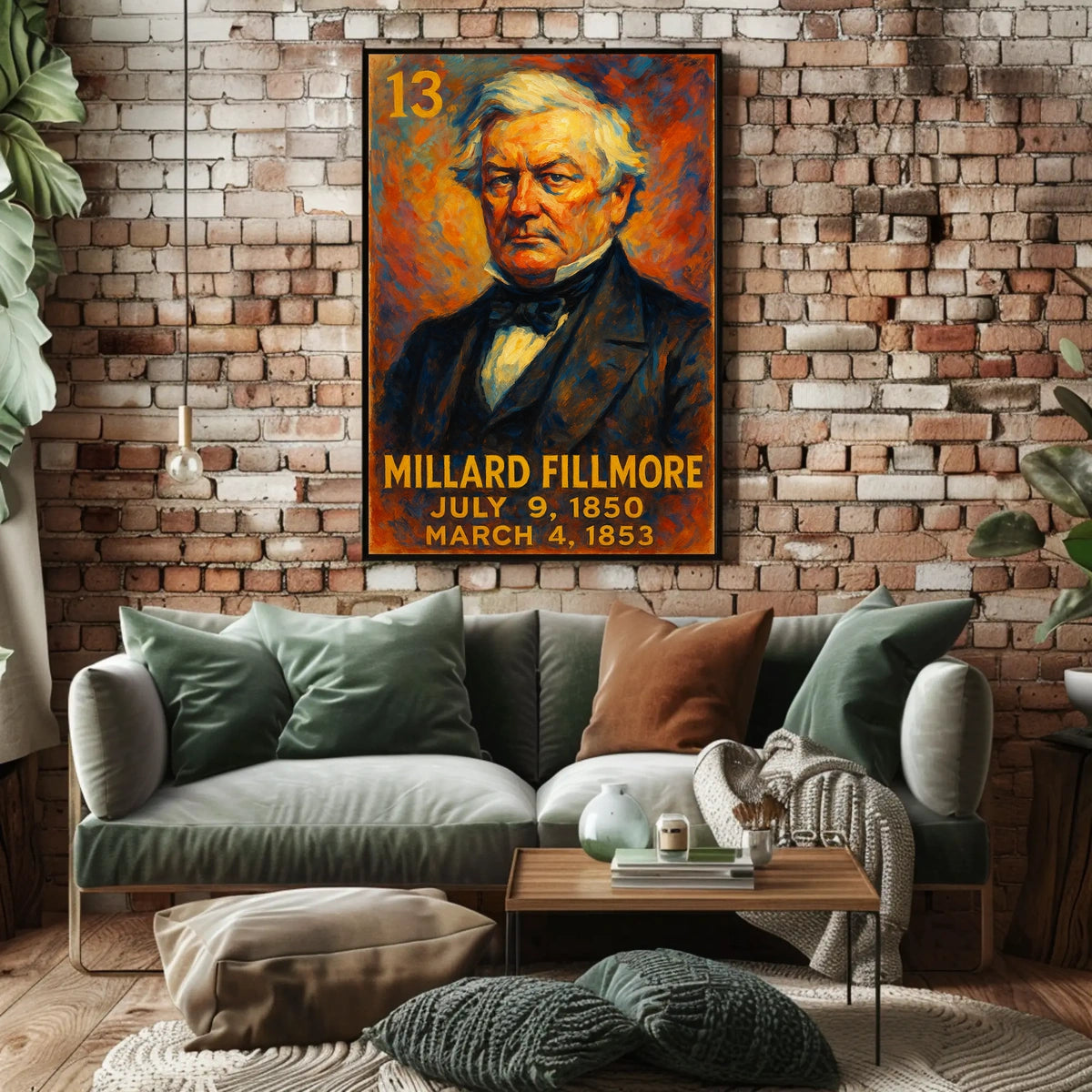 Millard Fillmore 13Th President Poster