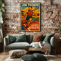 Jim Thorpe Legendary Athlete Poster