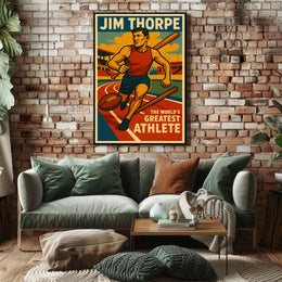 Jim Thorpe Legendary Athlete Poster
