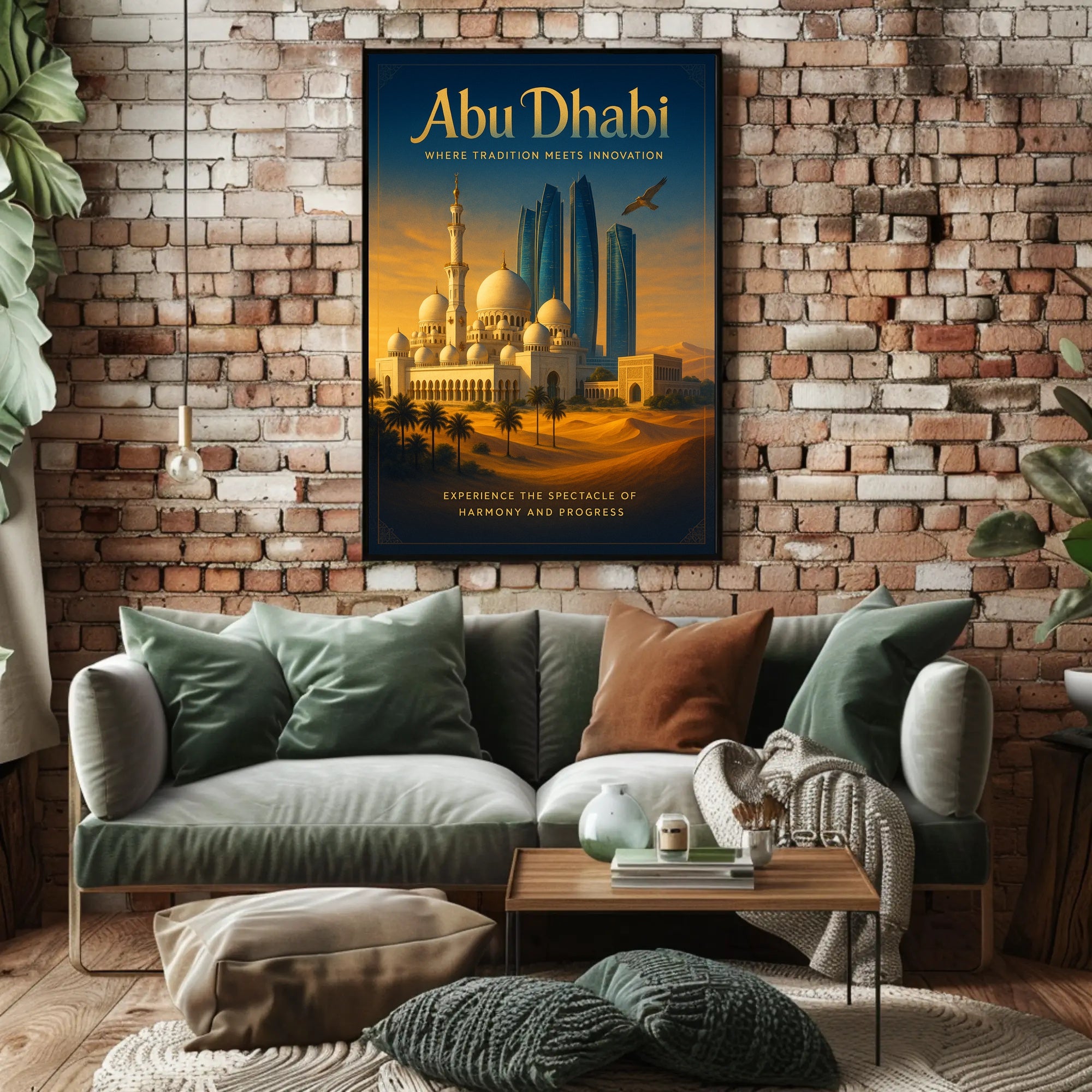 Abu Dhabi: Harmony of Tradition and Progress Travel Poster