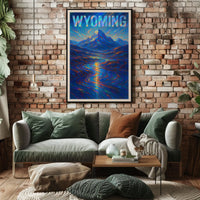 Wyoming A Vibrant Landscape Poster