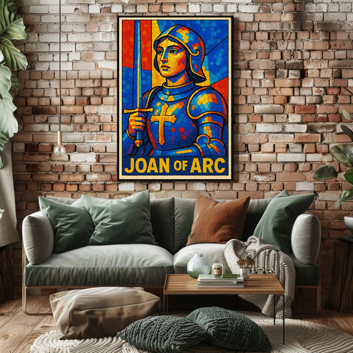 Joan Of Arc A Stained Glass Tribute Poster