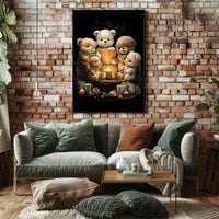 Cozy Teddy Bears Storytime Candlelit Poster