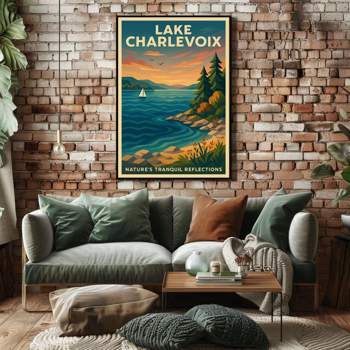 Lake Charlevoix NatureS Tranquil Poster