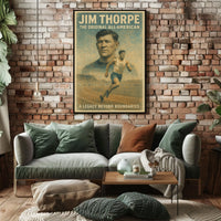 Jim Thorpe Legendary Athlete Poster