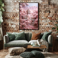 Serene Japanese Architecture in Spring, Cultural or Heritage Poster