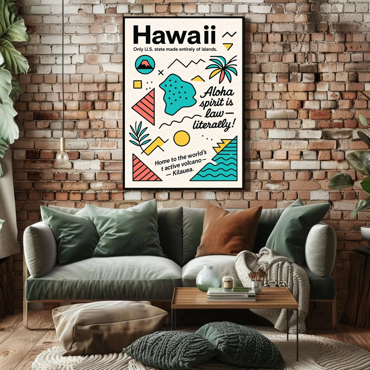 Hawaii Adventure Poster: Vibrant Tropical Art Print