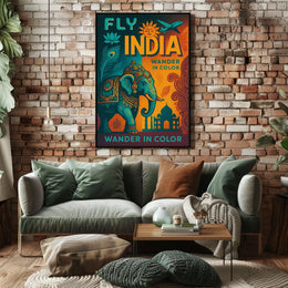 Wander In Color Fly India Poster