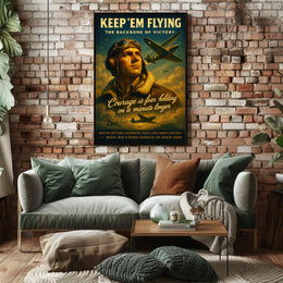Keep 'Em Flying: The Backbone of Victory Poster