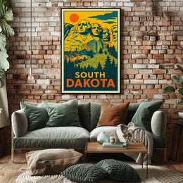 Mount Rushmore In South Dakota Poster