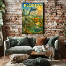 Florida A Vibrant Paradise Poster