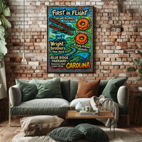 First in Flight Celebrating Carolina Poster