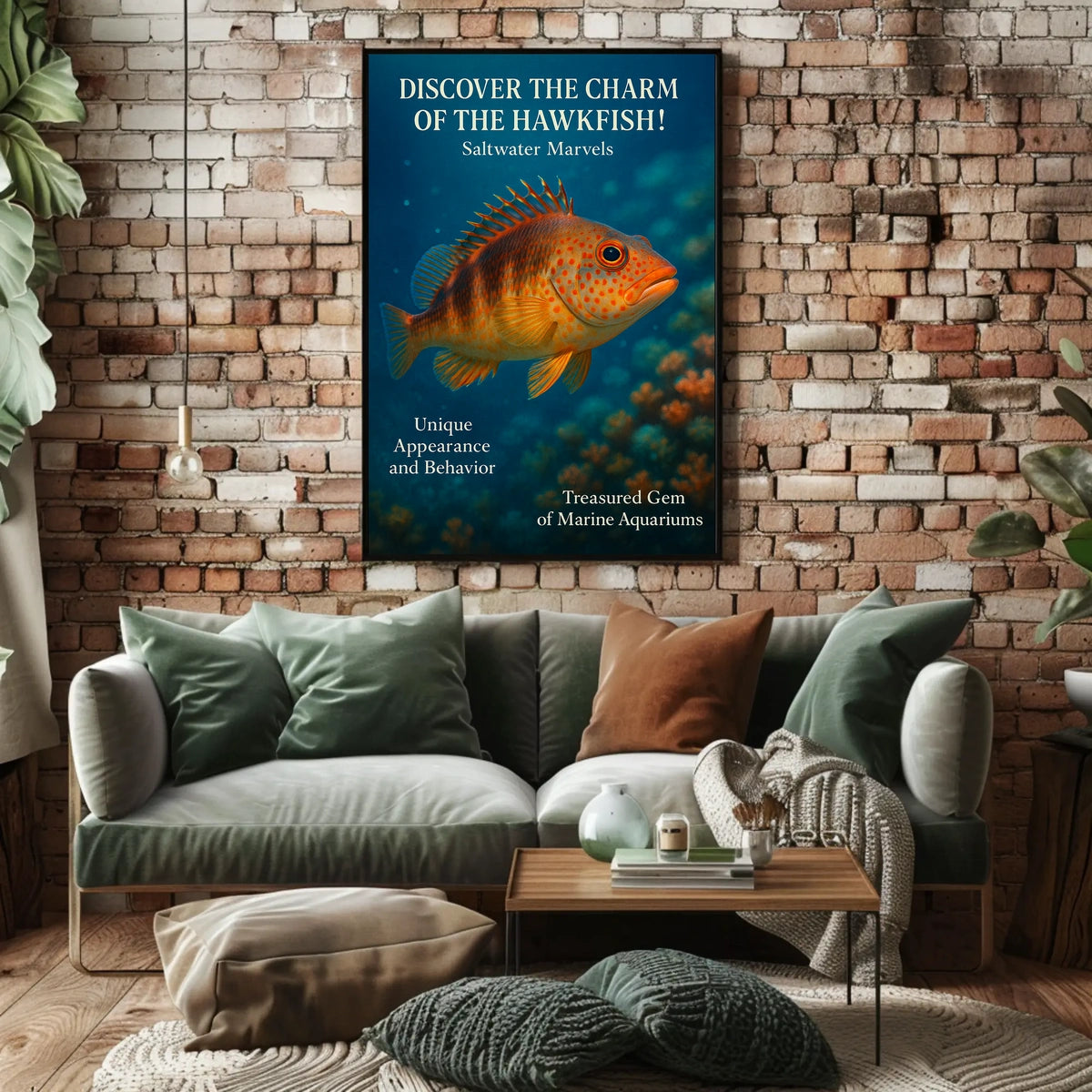 Discover The Charm Of The Hawkfish Poster