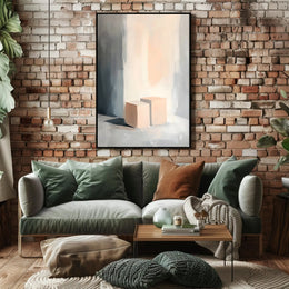 Abstract Cubes Poster Modern Minimalist Wall Art