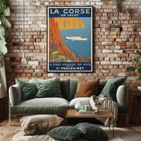 La Corse En Yacht Poster