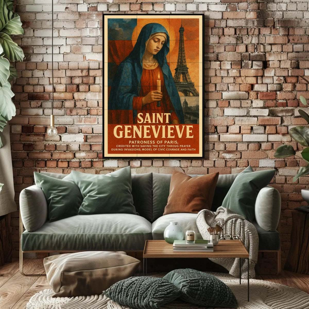 Saint Genevieve Patroness Of Paris Poster
