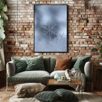 Intricately Detailed Snowflake Photorealistic Artistic Poster