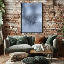 Intricately Detailed Snowflake Photorealistic Artistic Poster