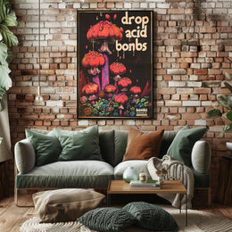 Drop Acid Bombs Poster Art Print for Home Decor PosterGoat