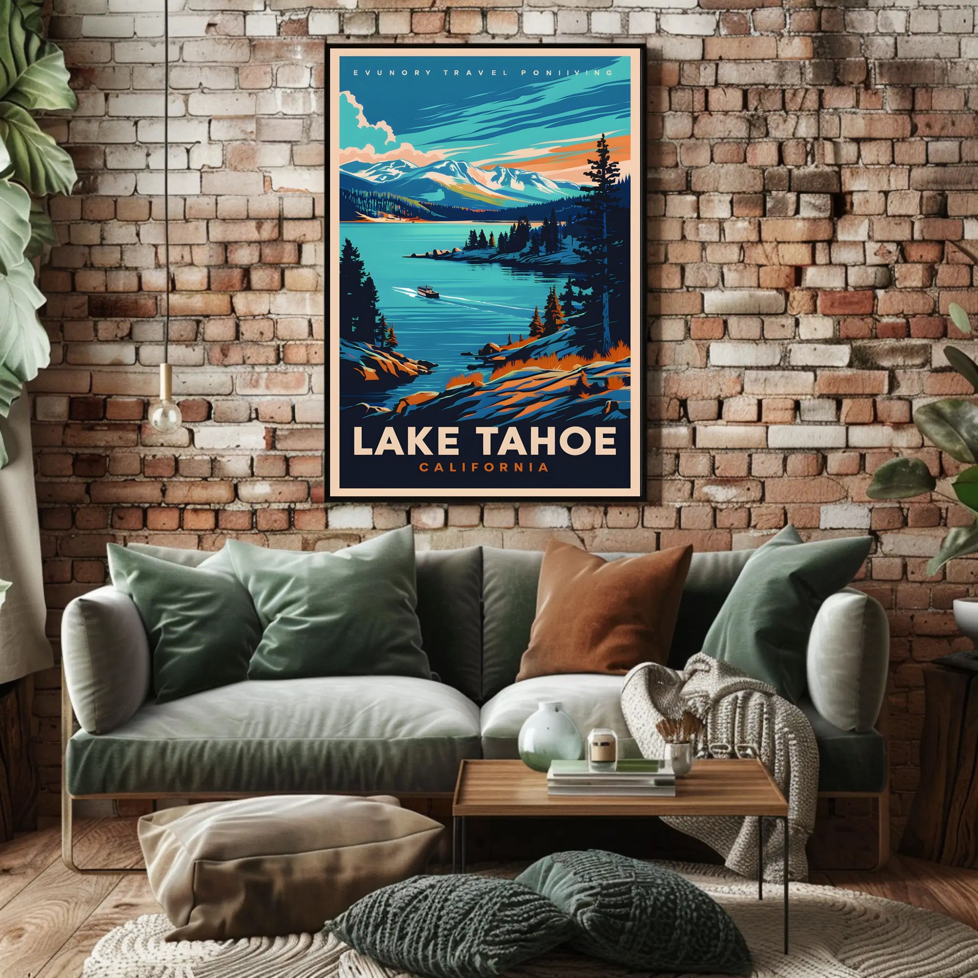 Lake Tahoe Travel Poster