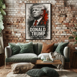 Donald Trump 47th President Poster
