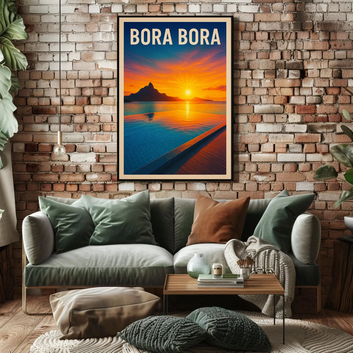 Bora Bora Sunset Poster