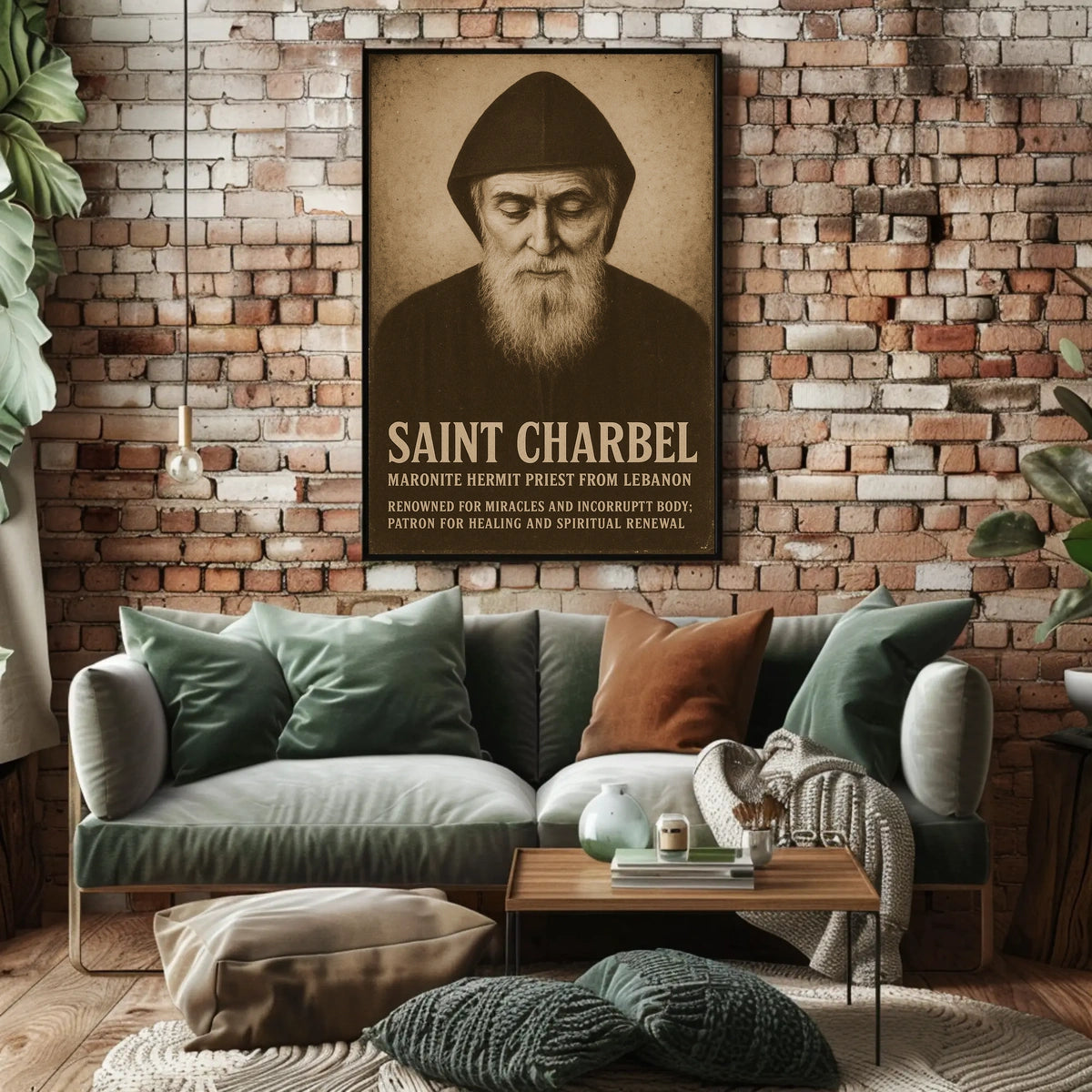 Saint Charbel Maronite Hermit Priest Poster