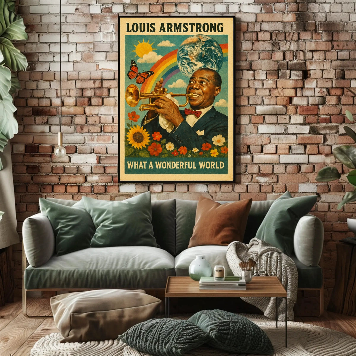 Louis Armstrong What a Wonderful World Poster