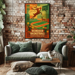 Reindeer Basketball Extravaganza Poster