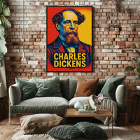 Charles Dickens Portrait Poster
