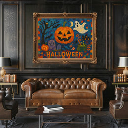 Halloween Mosaic Gothic Collectors Poster