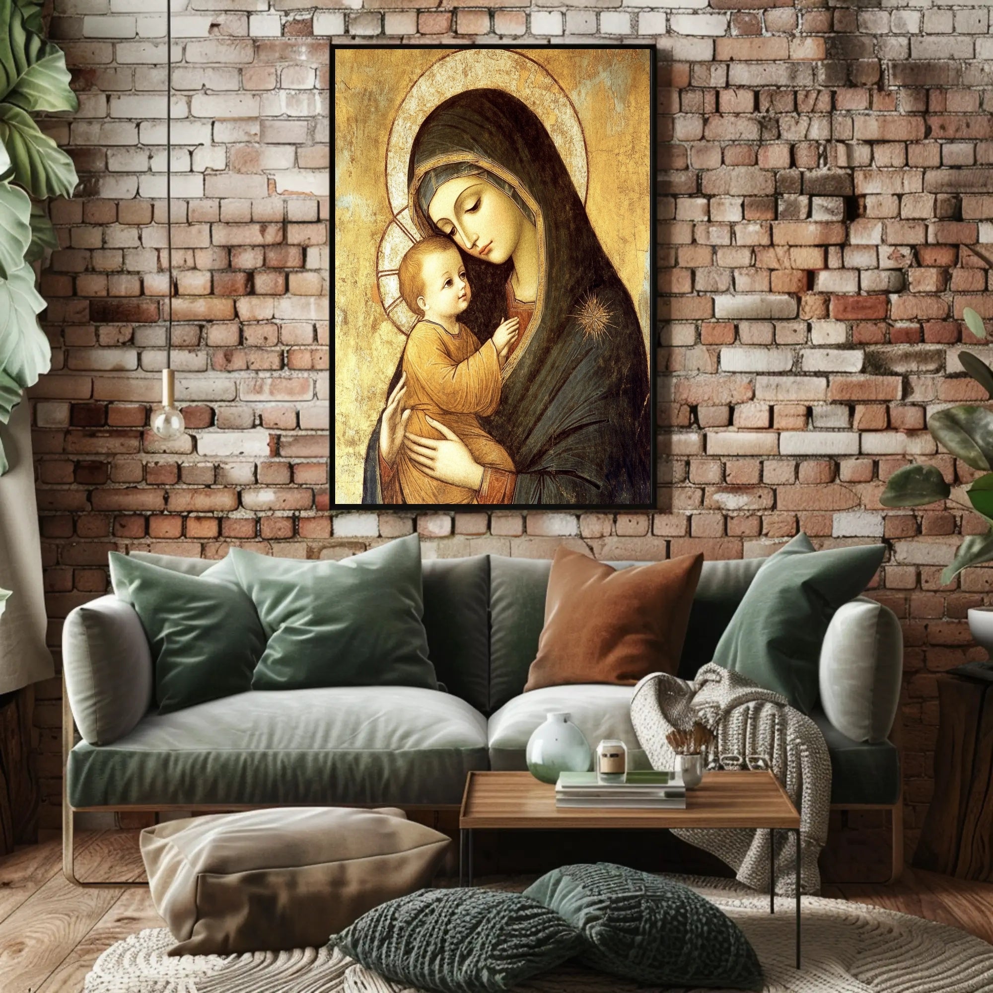Renaissance Maternal Affection Spiritual Art Poster