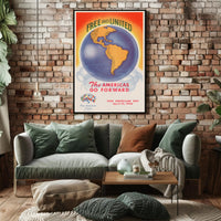 Free and United: Pan American Day Poster PosterGoat