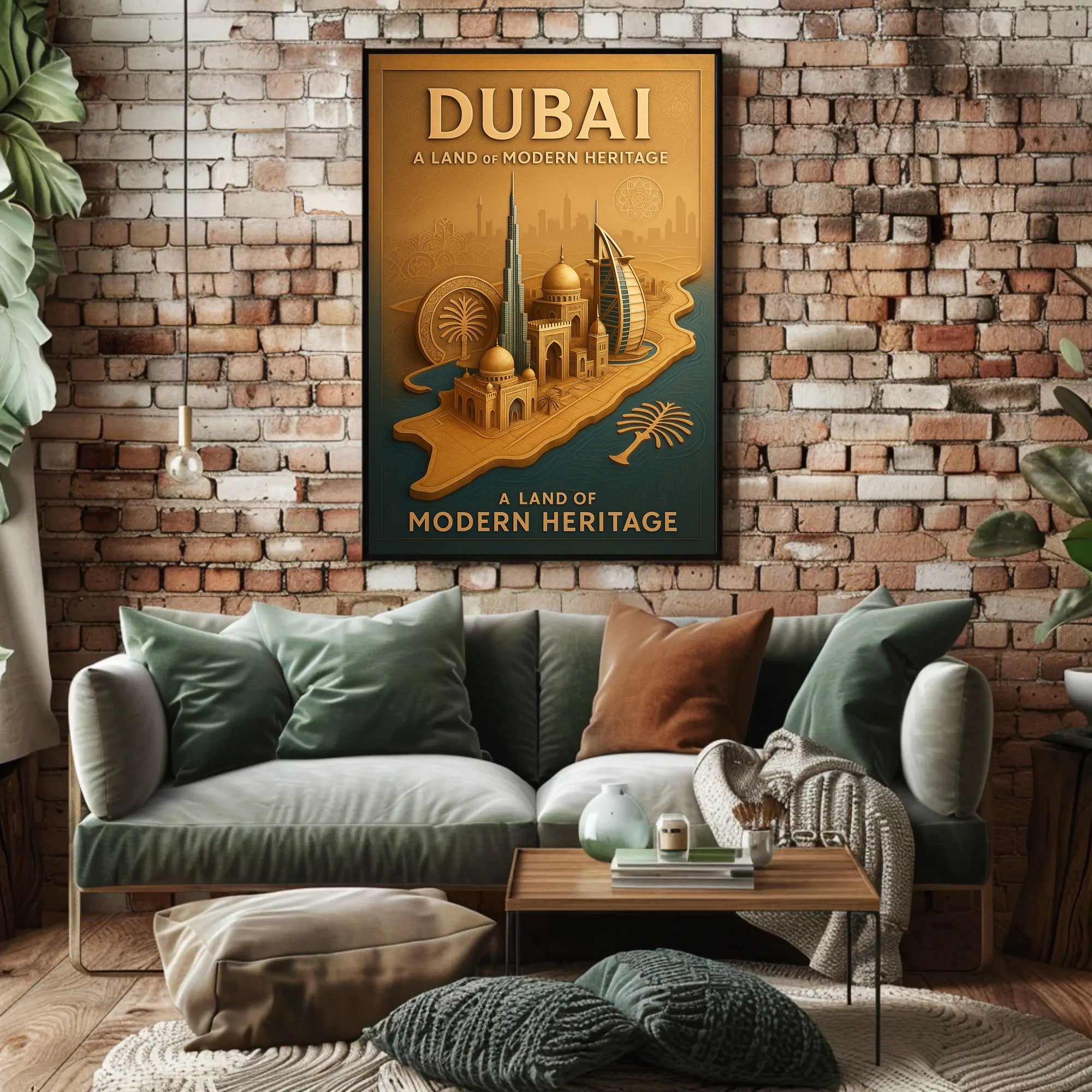 Dubai's Architectural Harmony: Urban or Cityscape Poster