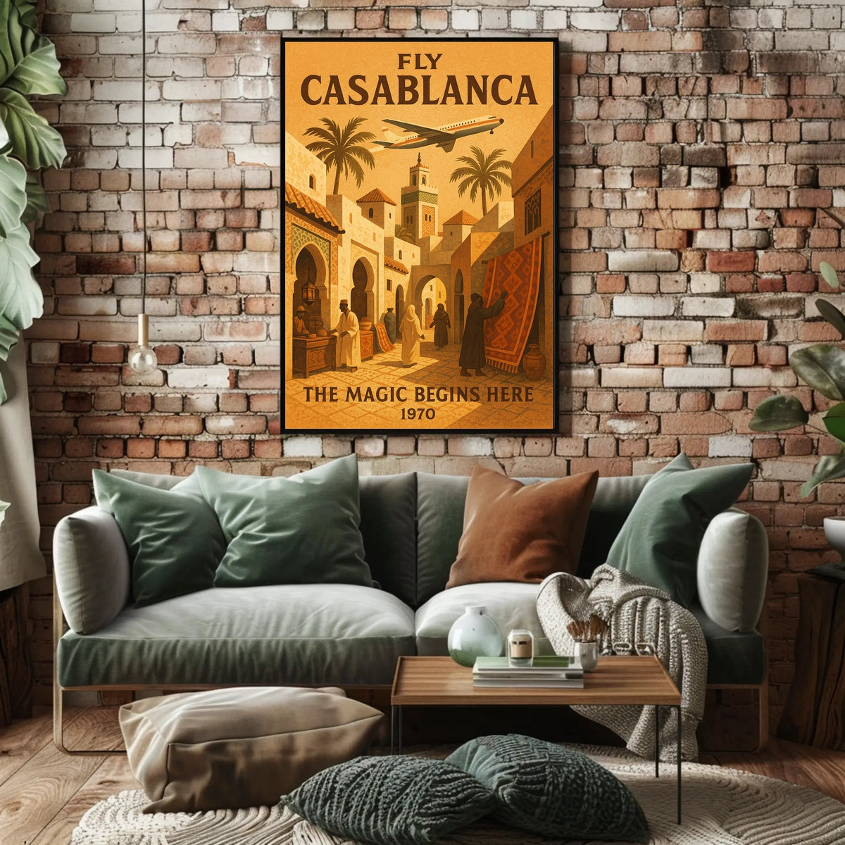 Fly Casablanca The Magic Begins Here Poster