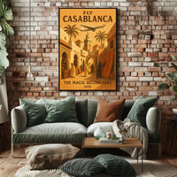 Fly Casablanca The Magic Begins Here Poster