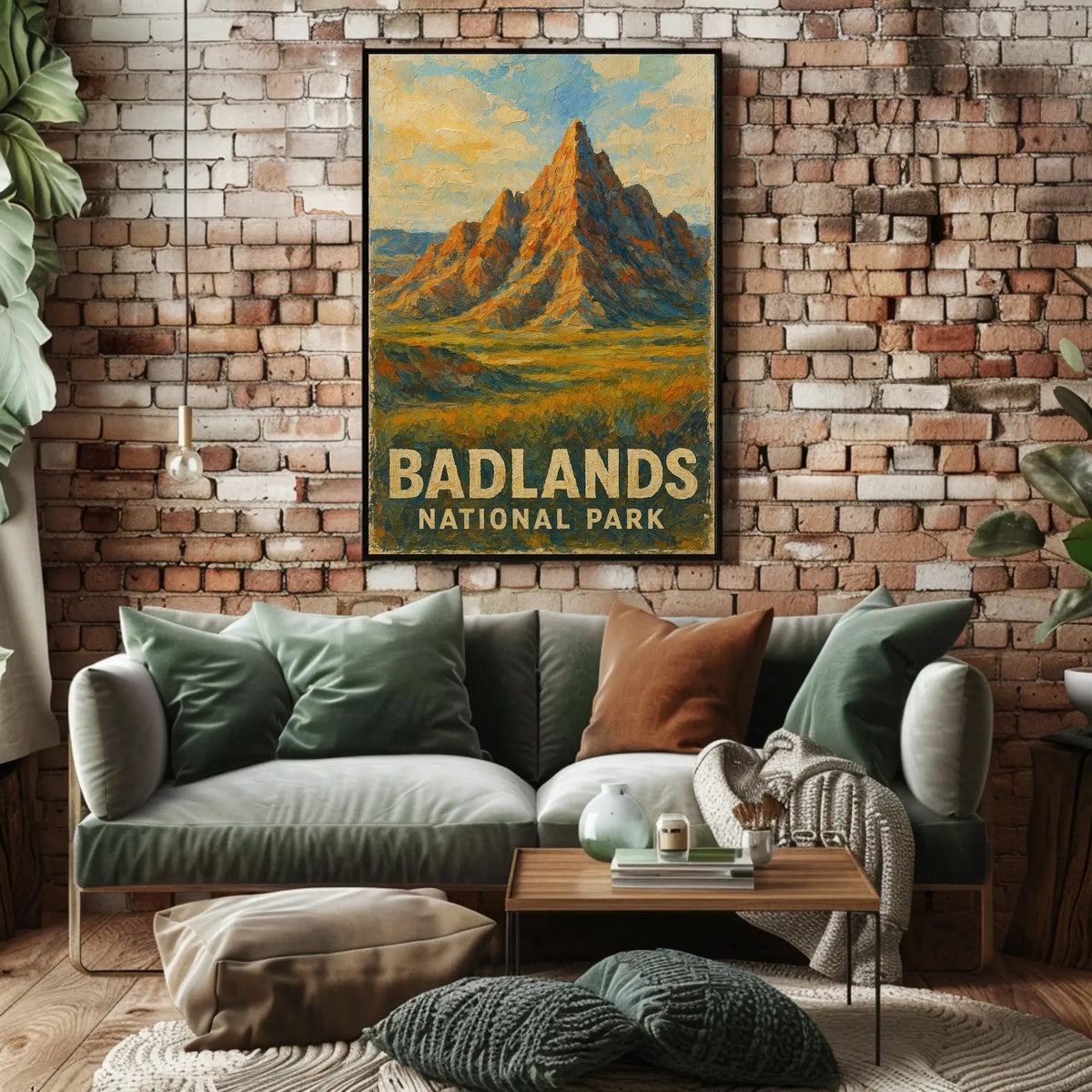 Badlands National Park Wanderlust Desert Scenic Poster
