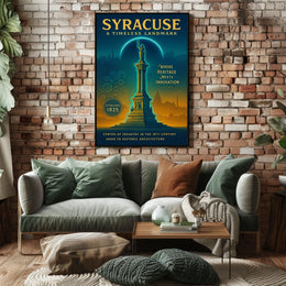 Syracuse A Timeless Landmark Poster
