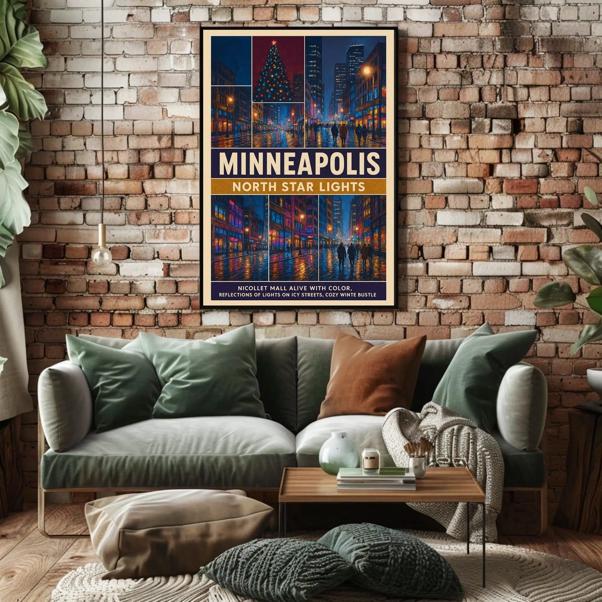Minneapolis North Star Lights Poster
