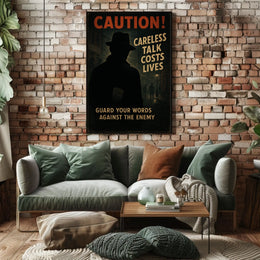 Caution Careless Talk Costs Lives Poster