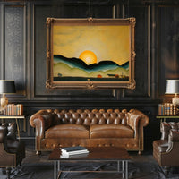 Sunrise Over Hills Poster