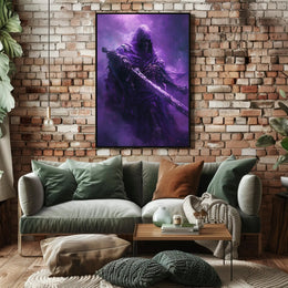 Ethereal Skeletal Knight Unveils Mystical Fantasy Realm Poster PosterGoat