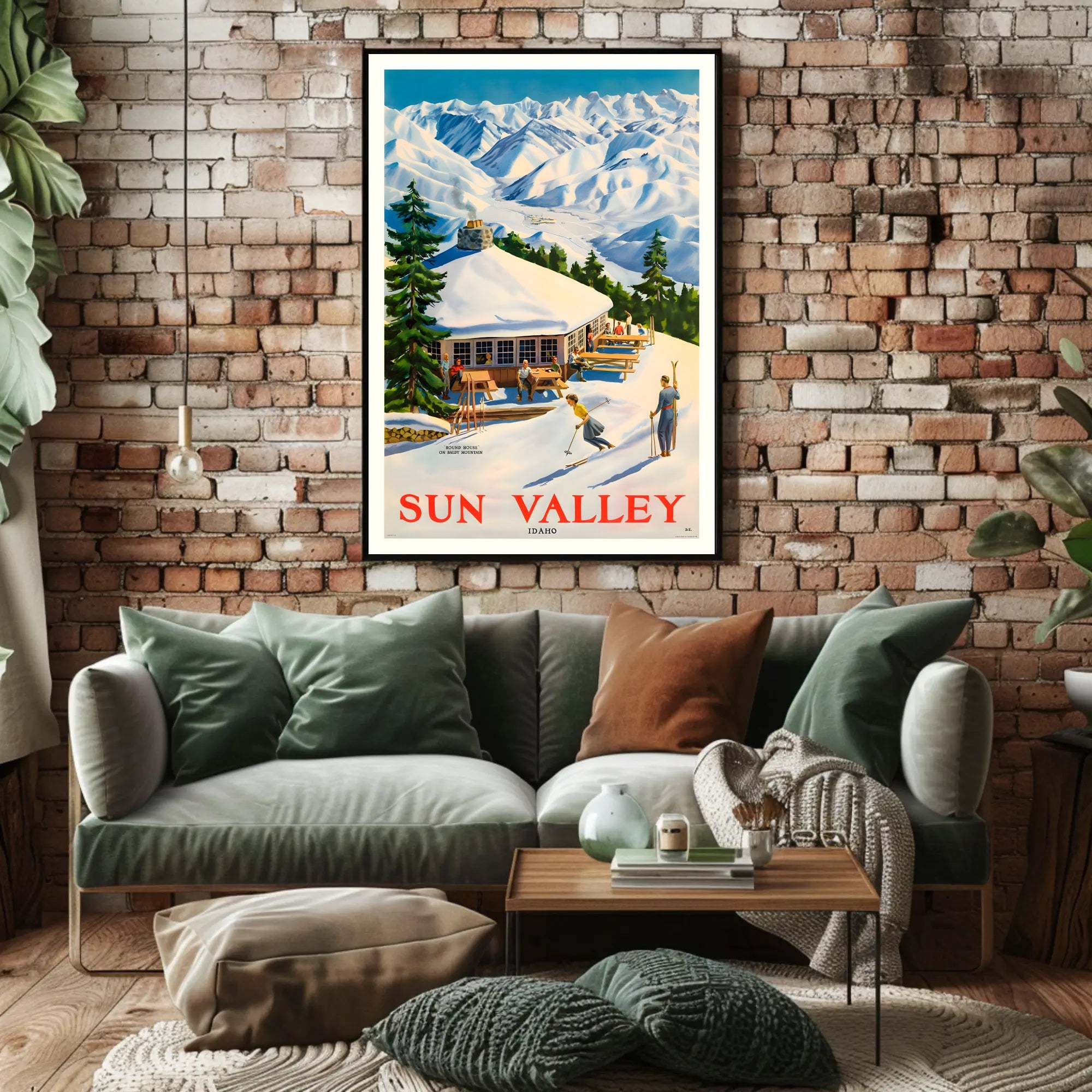 Sun Valley Ski Retreat Poster PosterGoat