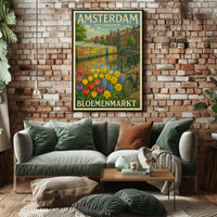 Amsterdam Bloemenmarkt Poster