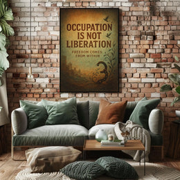 Freedom Within: Vintage Liberation Art Poster